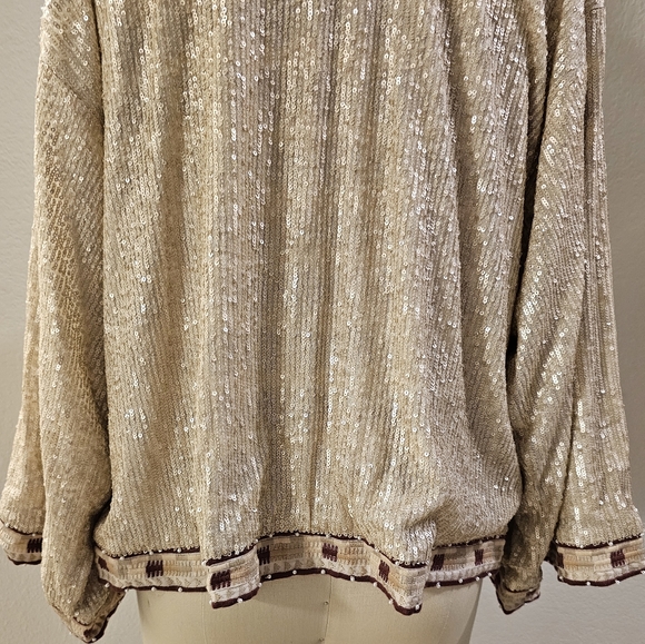 Johnny Was Sequin cropped Jacket - Picture 10 of 15